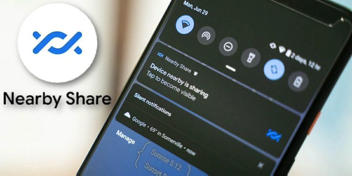 como funciona y como activar nearby share android