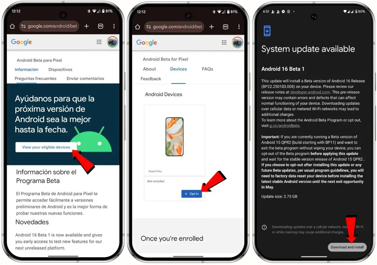 Cómo Instalar Android 16 Beta A Través Del Programa Beta De Android