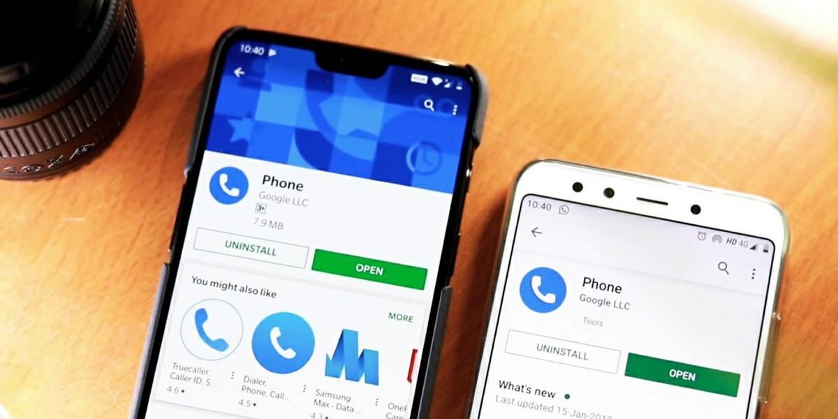 como instalar app telefono de google