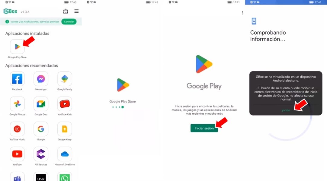 Cómo instalar apps de Google Play en móviles Huawei con GBox