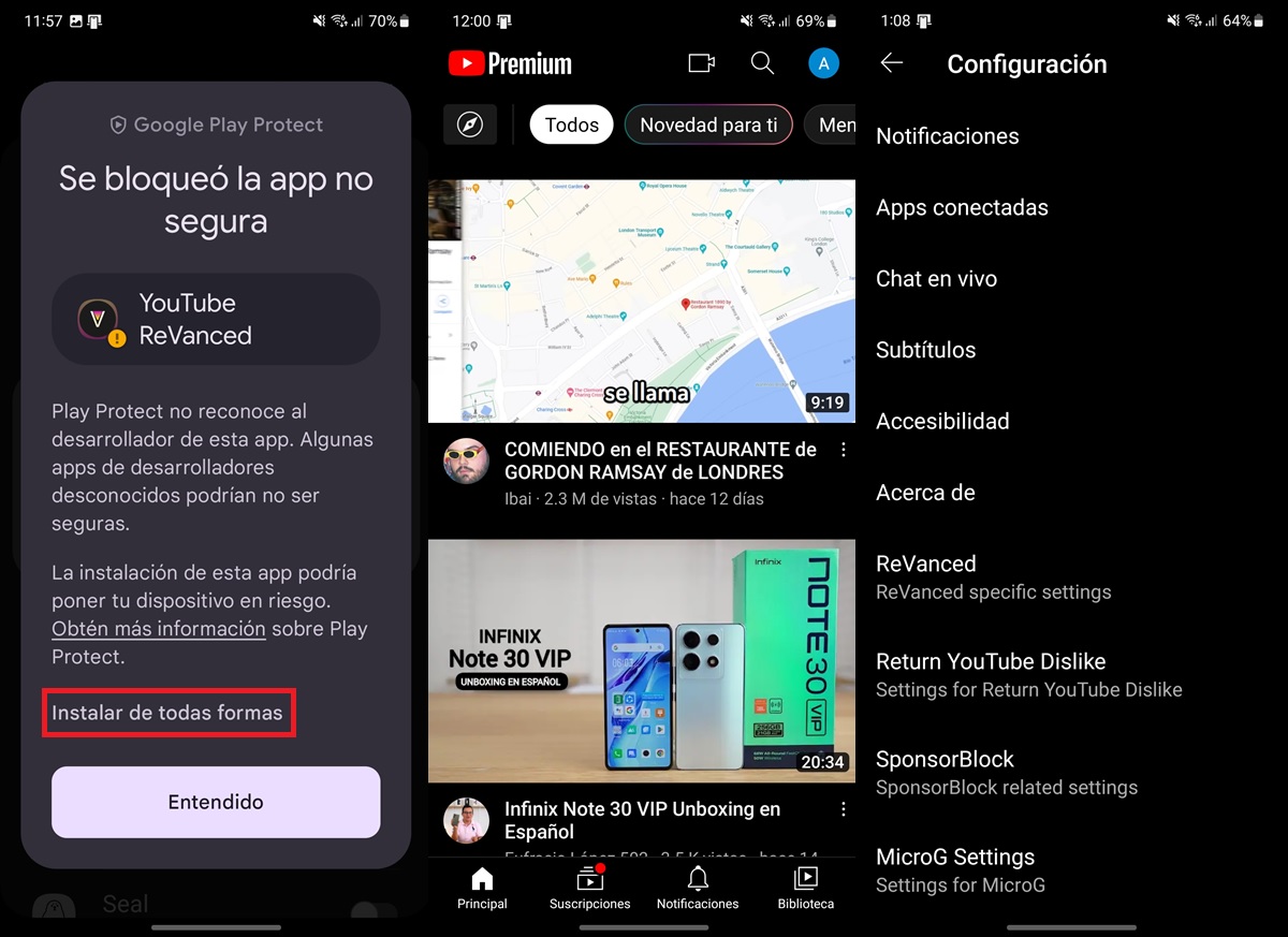 como instalar youtube revanced paso 4
