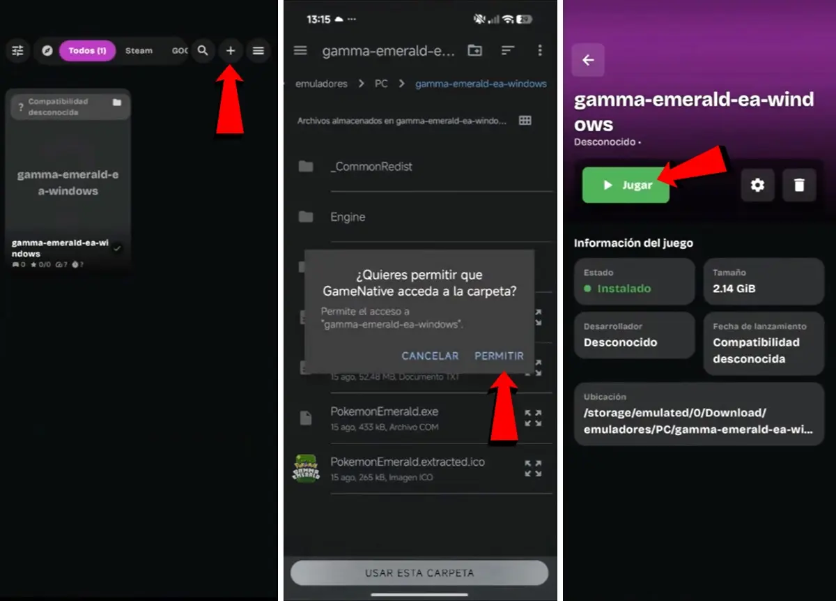 como jugar Pokemon Gamma Emerald en Android