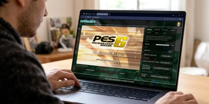 como jugar al PES 6 desde el navegador sin descargar nada