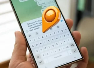 como ocultar el punto naranja del teclado de Samsung