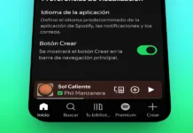 como ocultar o mostrar boton crear de spotify