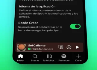 como ocultar o mostrar boton crear de spotify