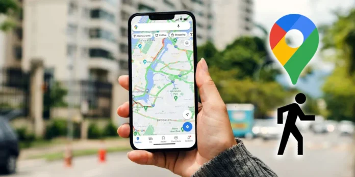 How To Set Google Maps On Foot