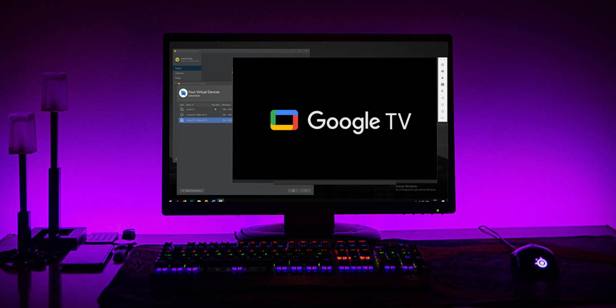 cómo probar google tv android studio pc