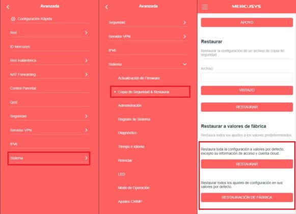 como reiniciar de fabrica un router mercusys 2