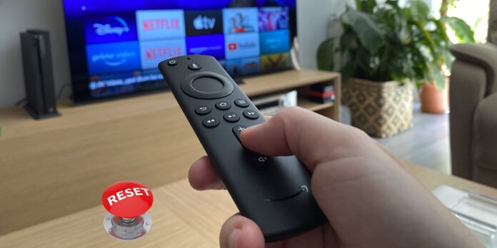 como resetear mando de fire tv