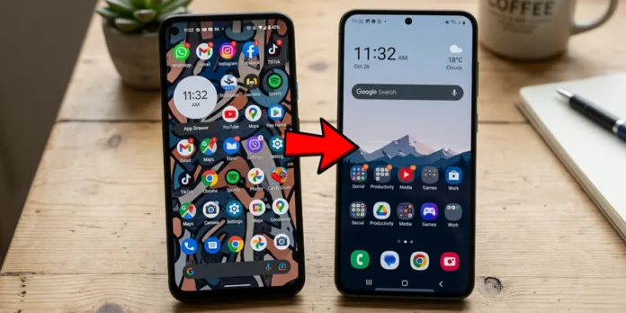 como restablecer la pantalla de inicio en Android