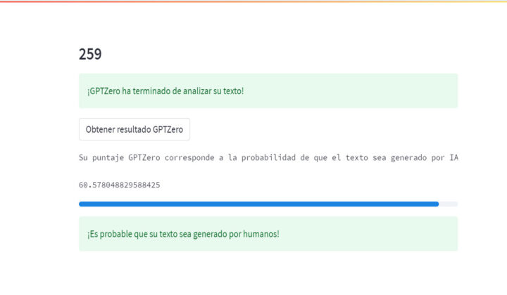 Cómo saber si un texto fue generado con ChatGPT: resultado