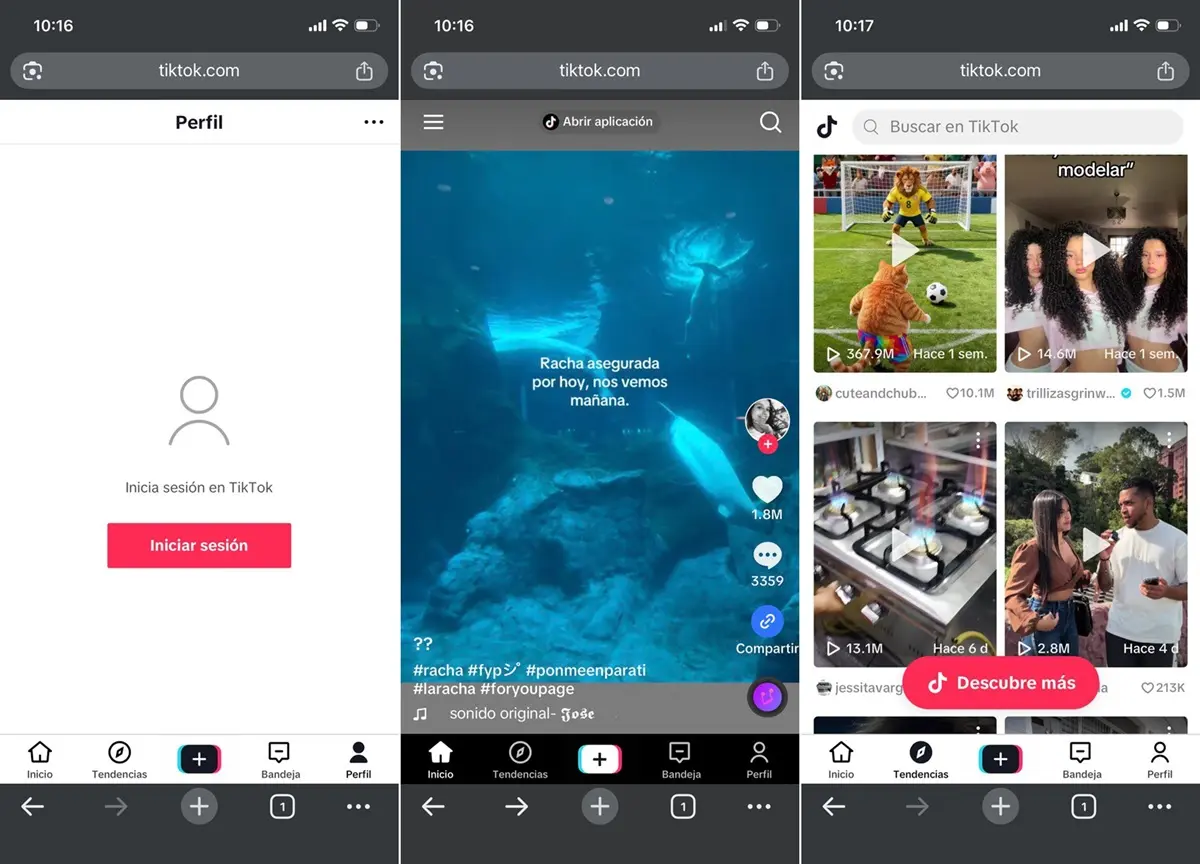 como usar TikTok en modo incognito usa tiktok desde el navegador version web