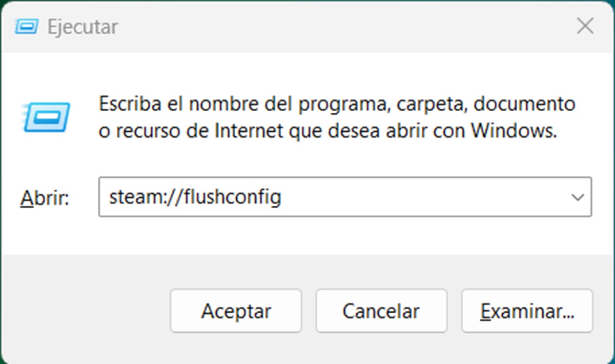 como usar comando steam flushconfig