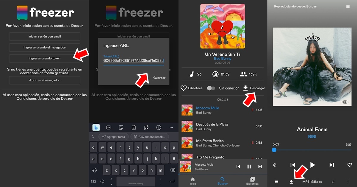 como usar freezer APK para descargar musica gratis en tu movil