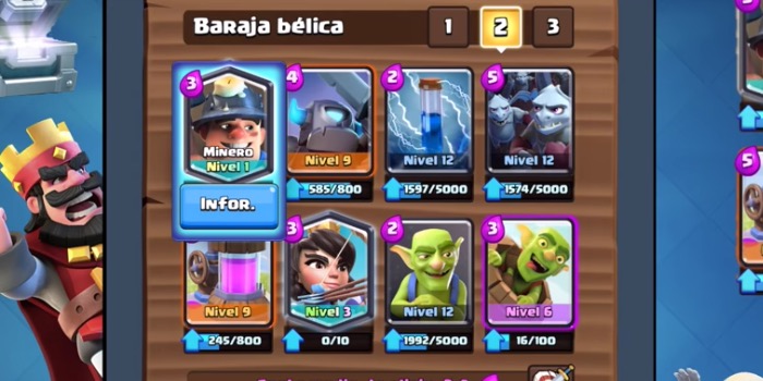 como usar minero de Clash Royale