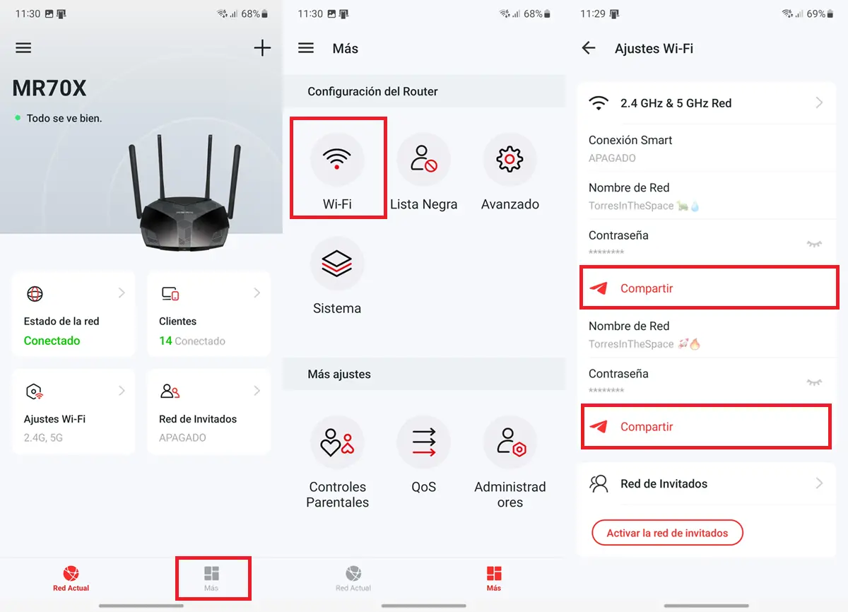 como usar protocolo DDP para compartir el WiFi