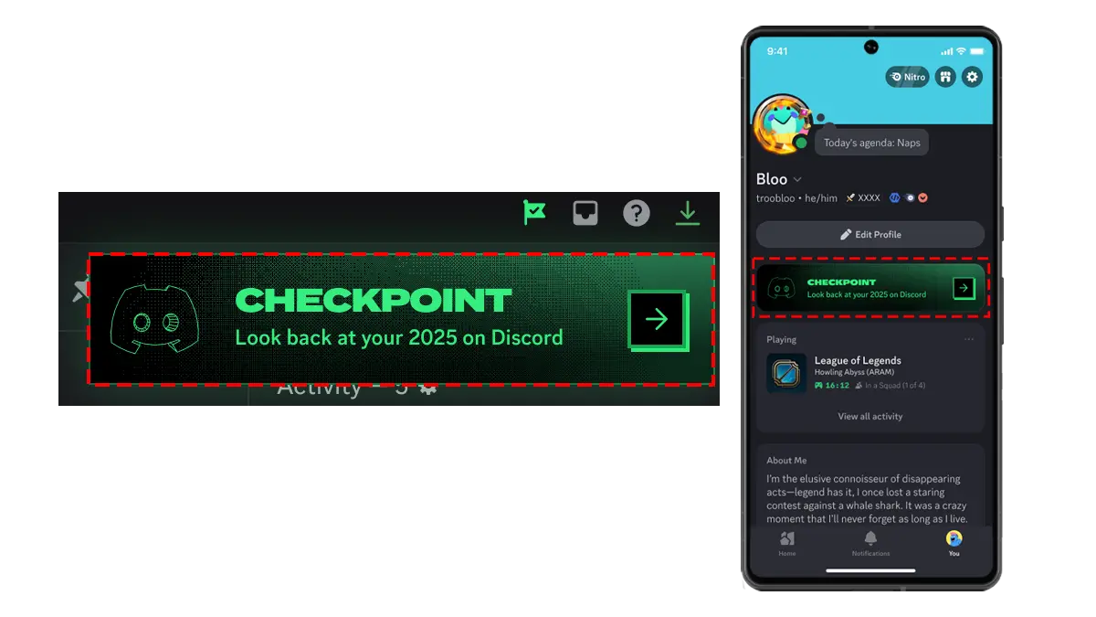 como ver discord checkpoint 2025 PC y movil