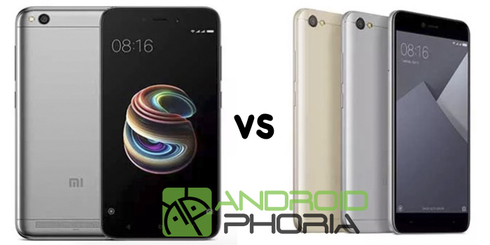 comparativa Xiaomi Redmi Y1 Lite vs Redmi 5A