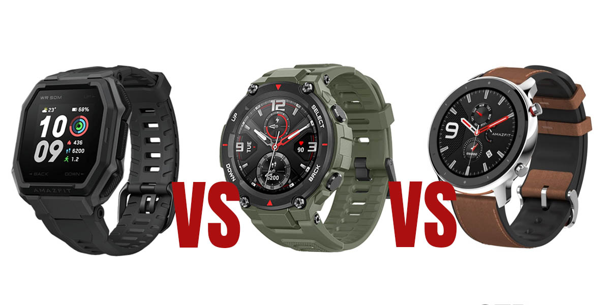 comparativa amazfit ares vs t-rex vs gtr el mejor smarthwatch