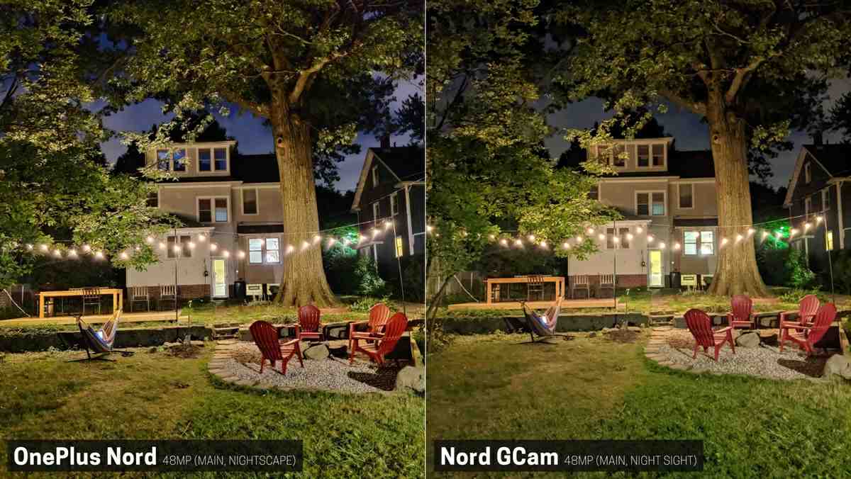 comparativa oneplus nord con google camera