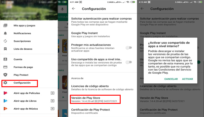 compartir aplicaciones internas en la play store