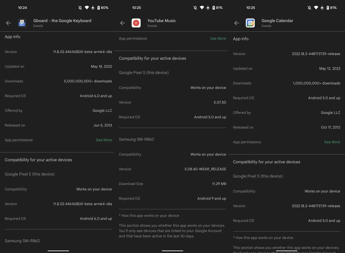 compatibilidad con tus dispositivos activos google play