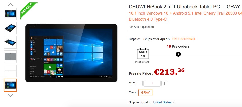 comprar chuwi hibook