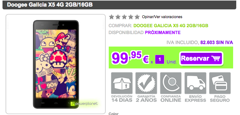 comprar-doogee-galicia-x5-4g-2gb