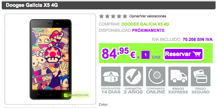 comprar-doogee-galicia-x5-4g