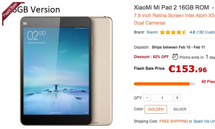 comprar el Xiaomi Mi Pad 2 oferta barato