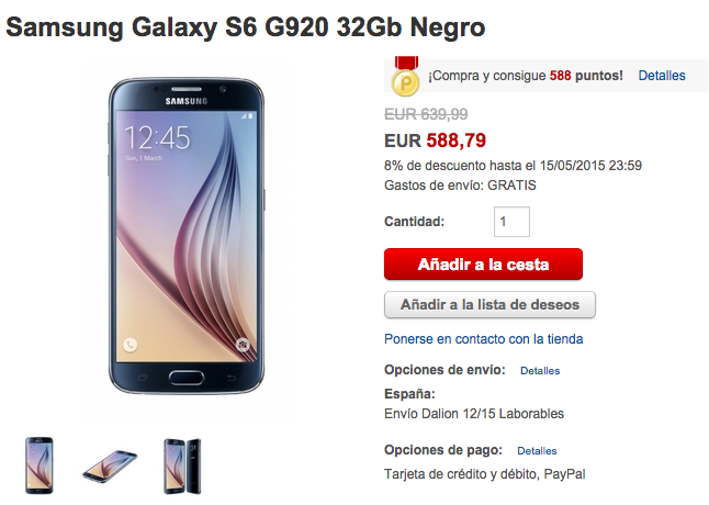 comprar-galaxy-s6-mas-barato-rakuten