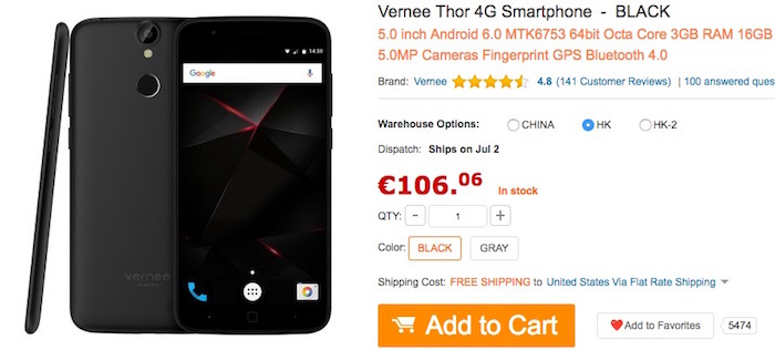 comprar vernee thor