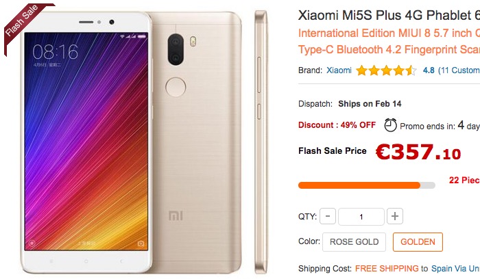 comprar xiaomi mi5s plus mas barato oferta
