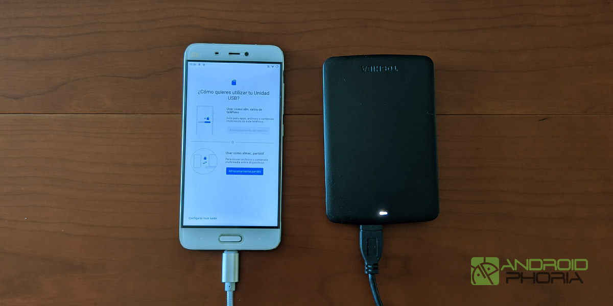 conectar disco duro externo movil android otg