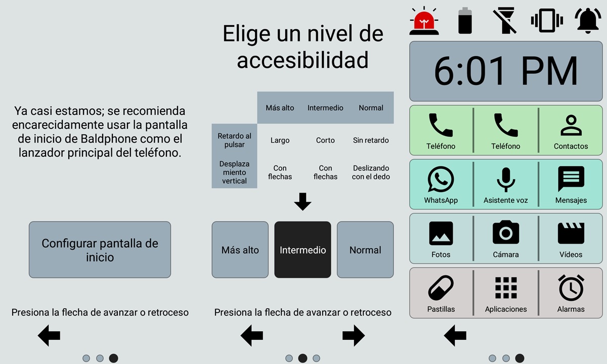 configuracion inicial de baldphone