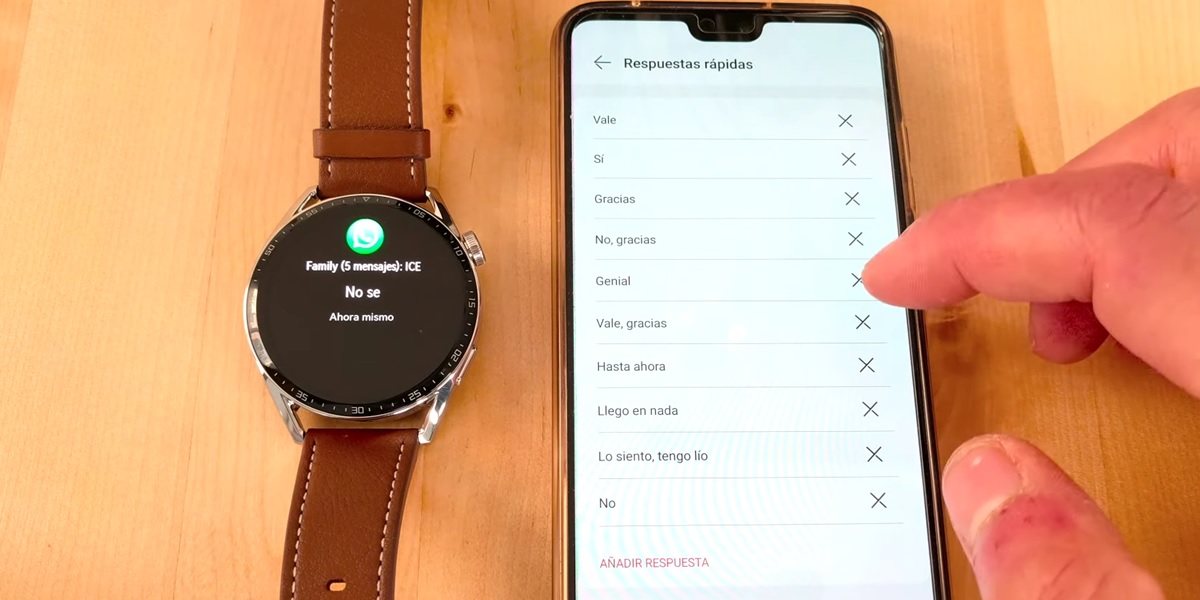 configurar respuestas rapidas en el huawei watch gt3