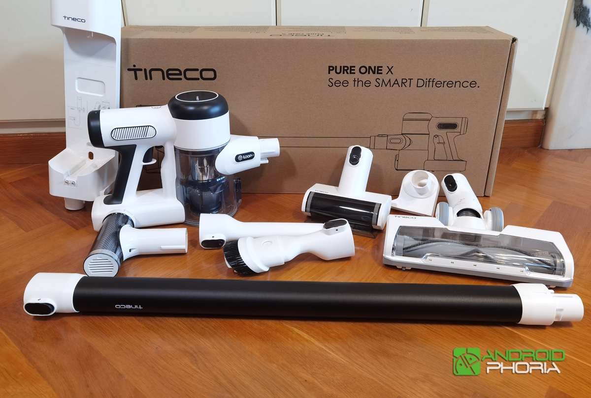 contenido de la caja de Tineco Pure One X