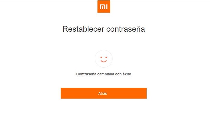 contraseña cambiada xiaomi