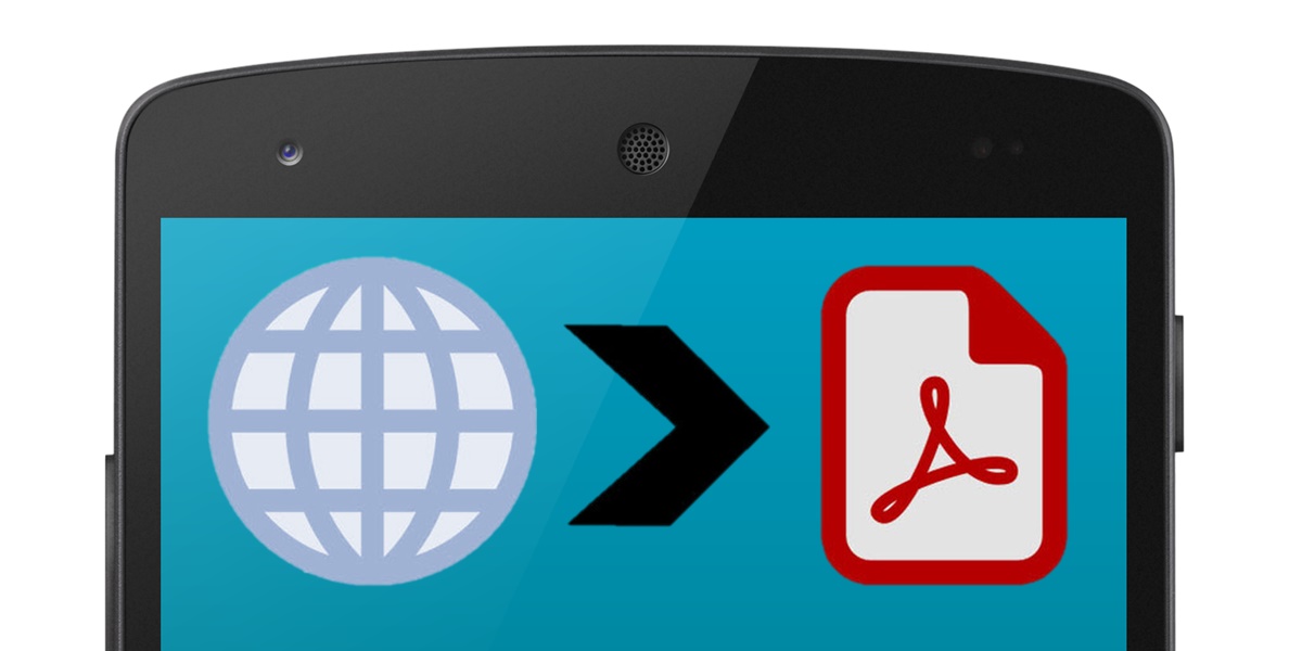 convertir pagina web a pdf android