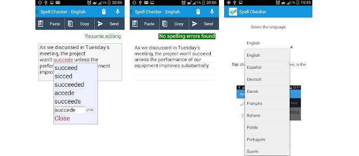 corrector ortografico android