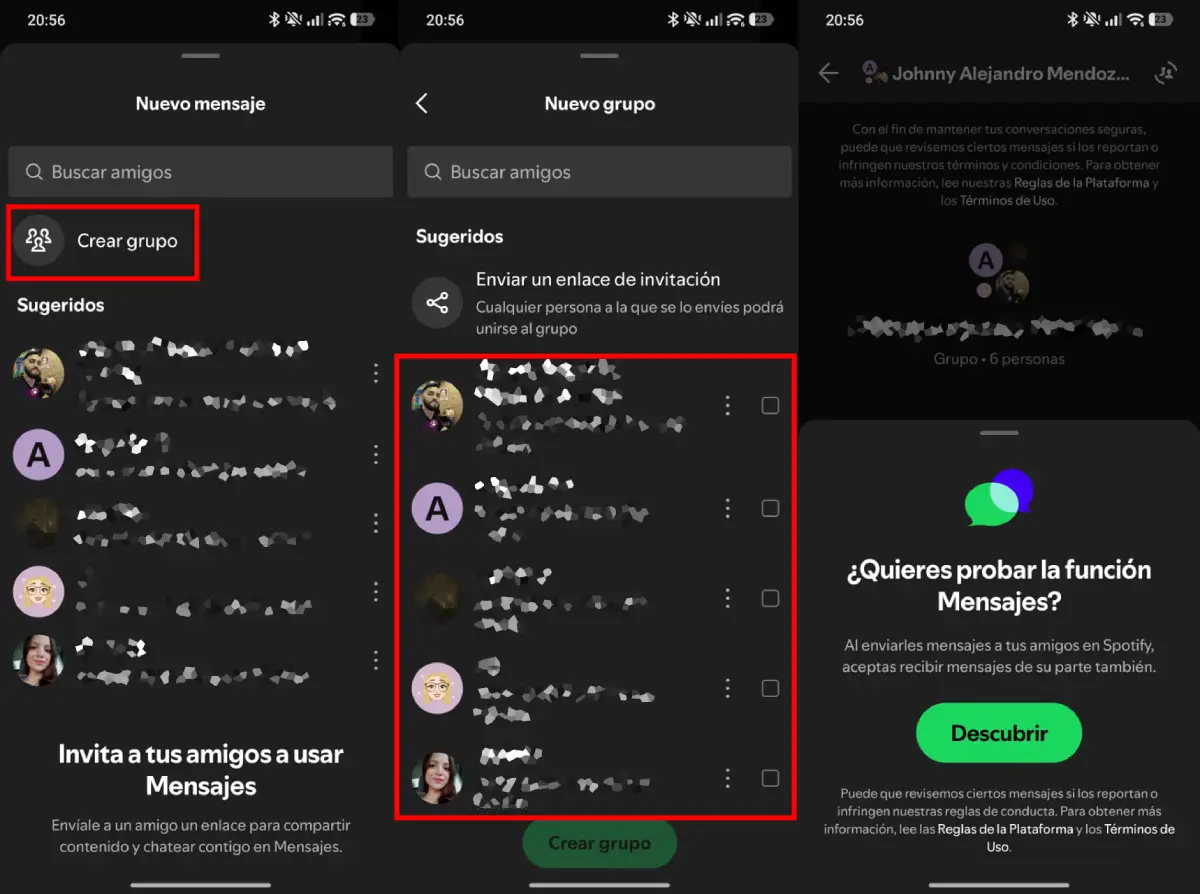 crear grupo spotify 2