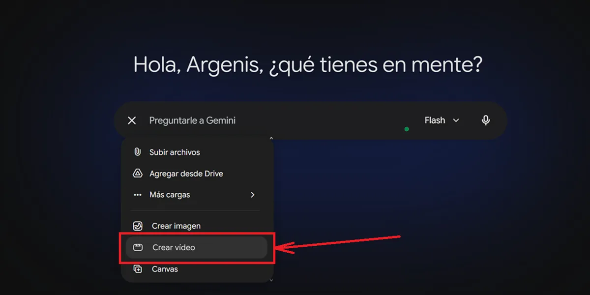 crear video en gemini