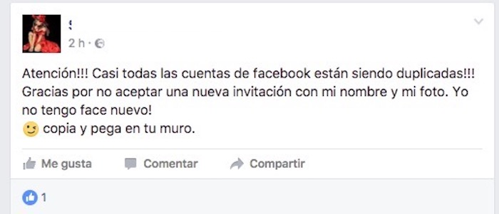 cuentas facebook duplicadas