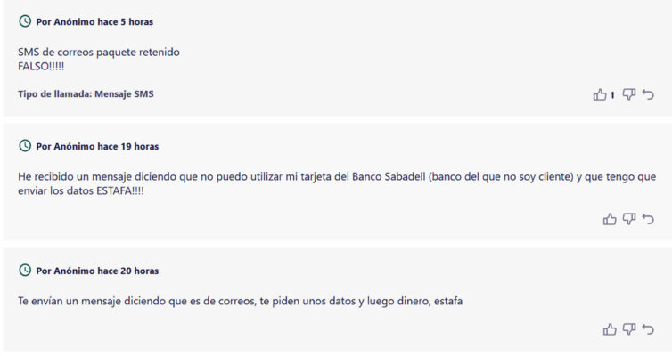 650817325, este número no es de Correos ni del Banco Sabadell