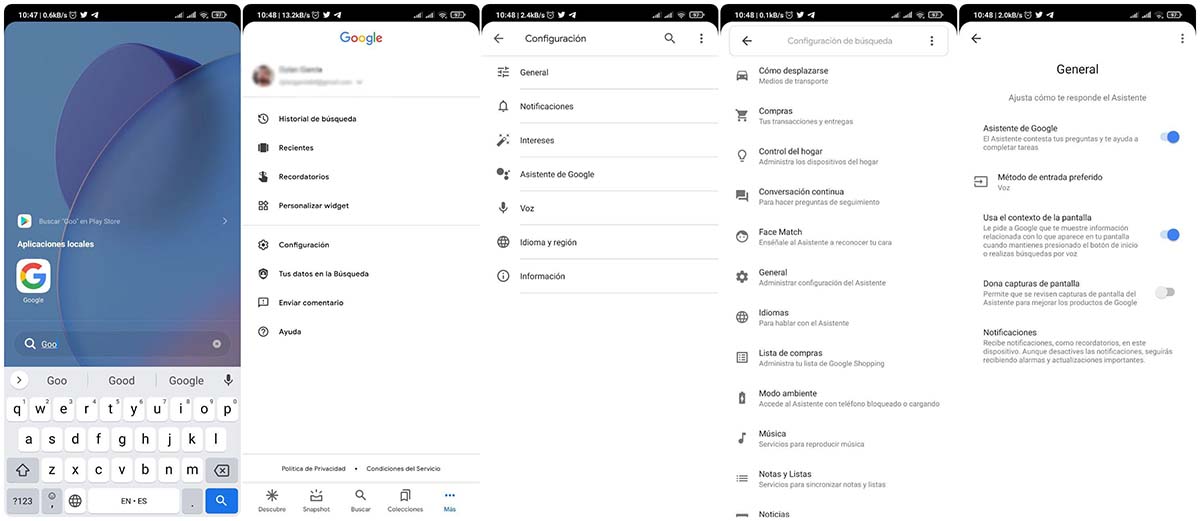 desactivar asistente de google miui optimizacion ahorro de bateria