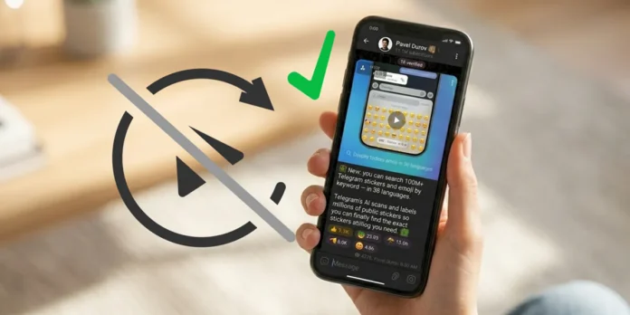 desactivar reproduccion automatica de videos en telegram