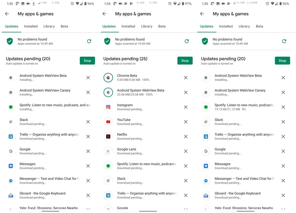 descarga e instalacion simultanea apps play store