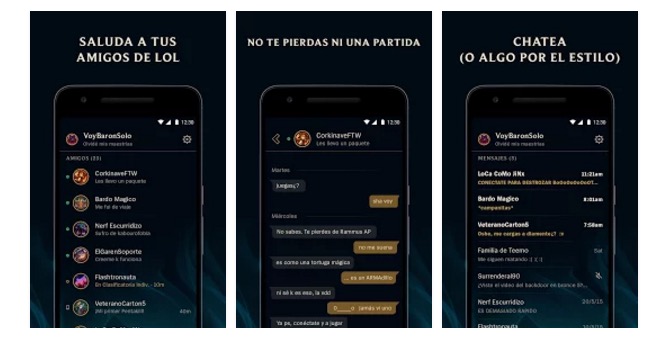 descargar amigos lol para android chat