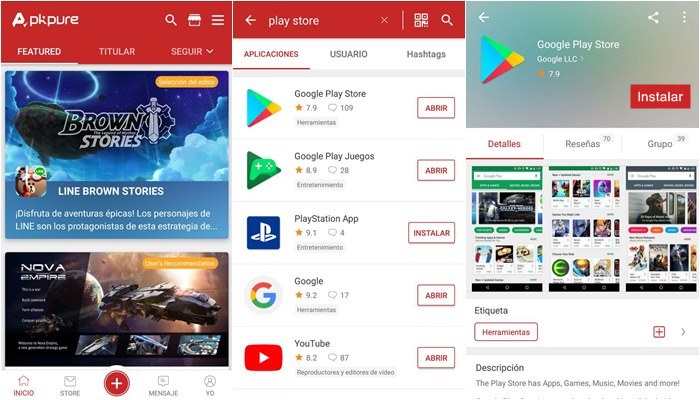 descargar play store apkpure